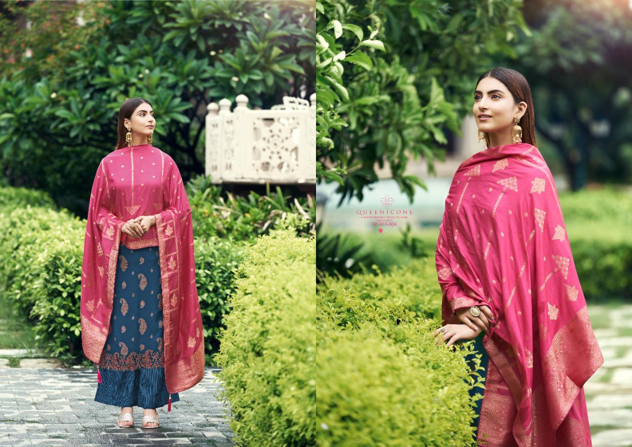 Naqsh Fancy Festive Wear Heavy Muslin SIlk Designer Salwar Suit Collection